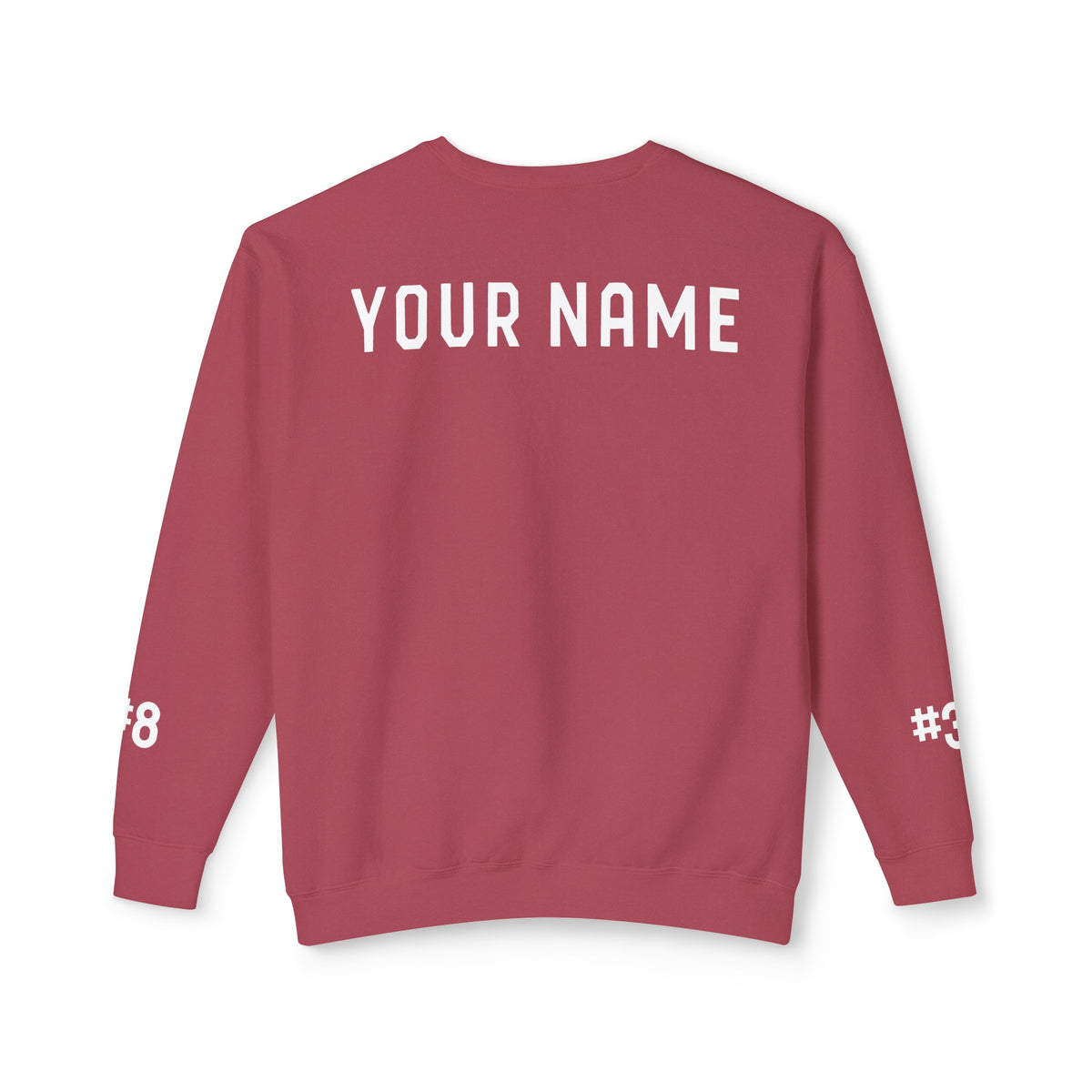 Custom Team Comfort Colors Unisex Lightweight Crewneck Sweatshirt