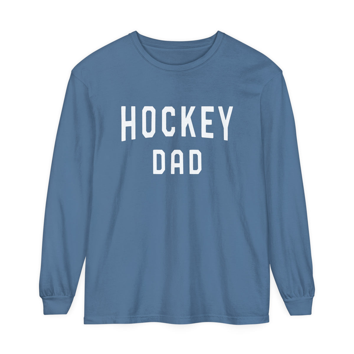 Hockey Dad Comfort Colors Unisex Garment-dyed Long Sleeve T-Shirt