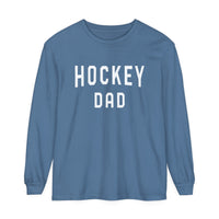 Hockey Dad Comfort Colors Unisex Garment-dyed Long Sleeve T-Shirt