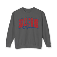 Ballpark Mama Comfort Colors Unisex Lightweight Crewneck Sweatshirt