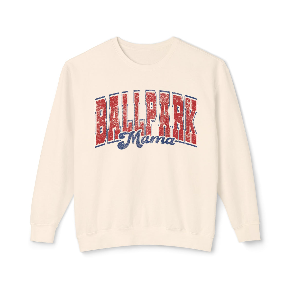 Ballpark Mama Comfort Colors Unisex Lightweight Crewneck Sweatshirt