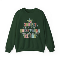 The Jolliest Bunch of Hockey *Bonus* Moms this Side of the Hockey Rink Unisex Heavy Blend™ Crewneck Sweatshirt