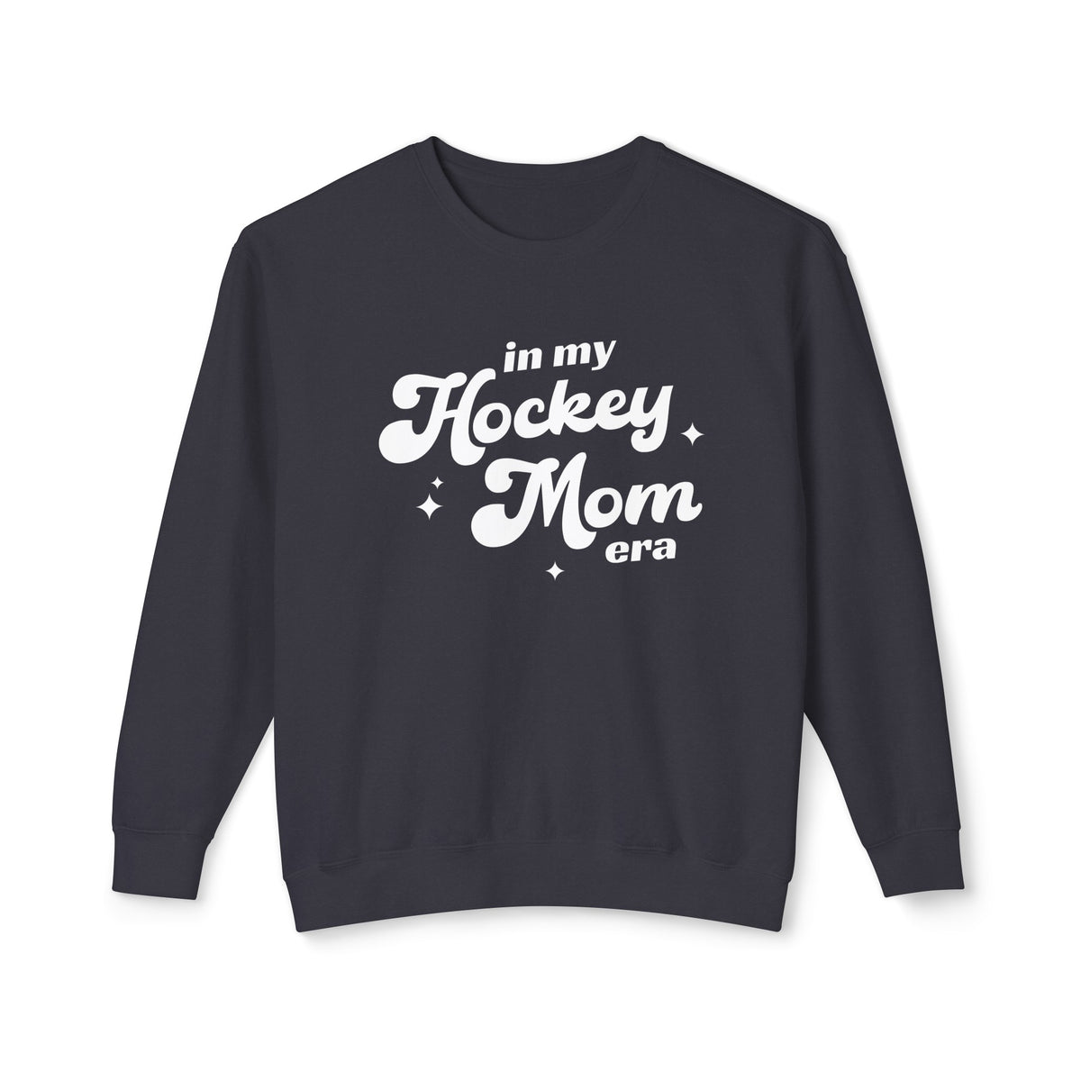 In My Hockey Mom Era Comfort Colors Unisex Lightweight Crewneck Sweatshirt