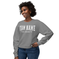 Custom Team Comfort Colors Unisex Lightweight Crewneck Sweatshirt