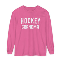 Hockey Grandma Comfort Colors Unisex Garment-dyed Long Sleeve T-Shirt