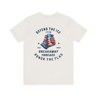 Defend the Ice Honor the Flag Unisex Jersey Short Sleeve Tee