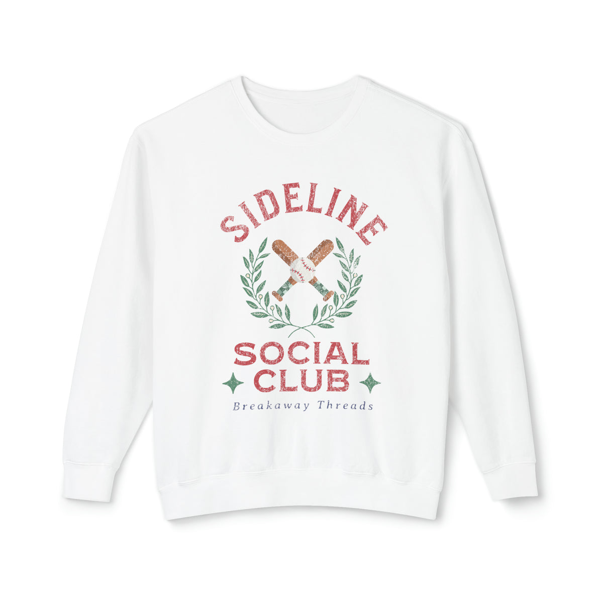 Sideline Social Club Soft Style Comfort Colors Unisex Lightweight Crewneck Sweatshirt