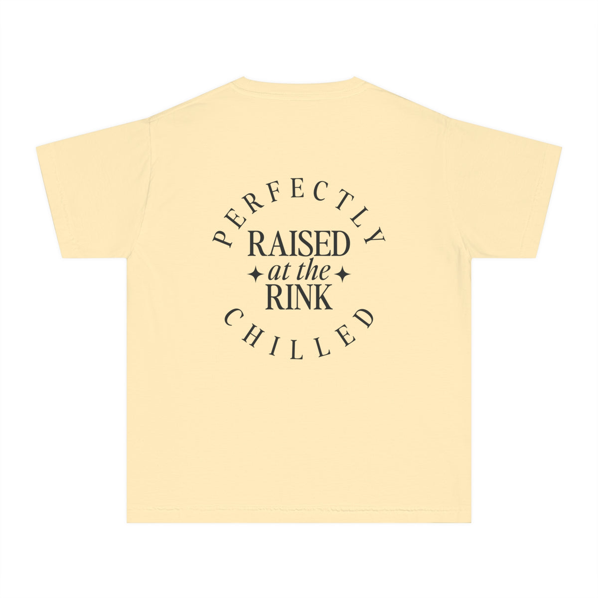 Raised at the Rink Comfort Colors Youth Midweight Tee