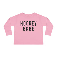 Hockey Babe Toddler Long Sleeve Tee