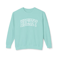 Hockey Comfort Colors Unisex Lightweight Crewneck Sweatshirt