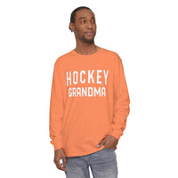 Hockey Grandma Comfort Colors Unisex Garment-dyed Long Sleeve T-Shirt