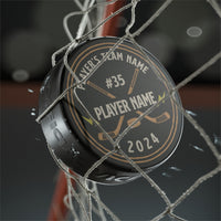 Custom Player Hockey Puck