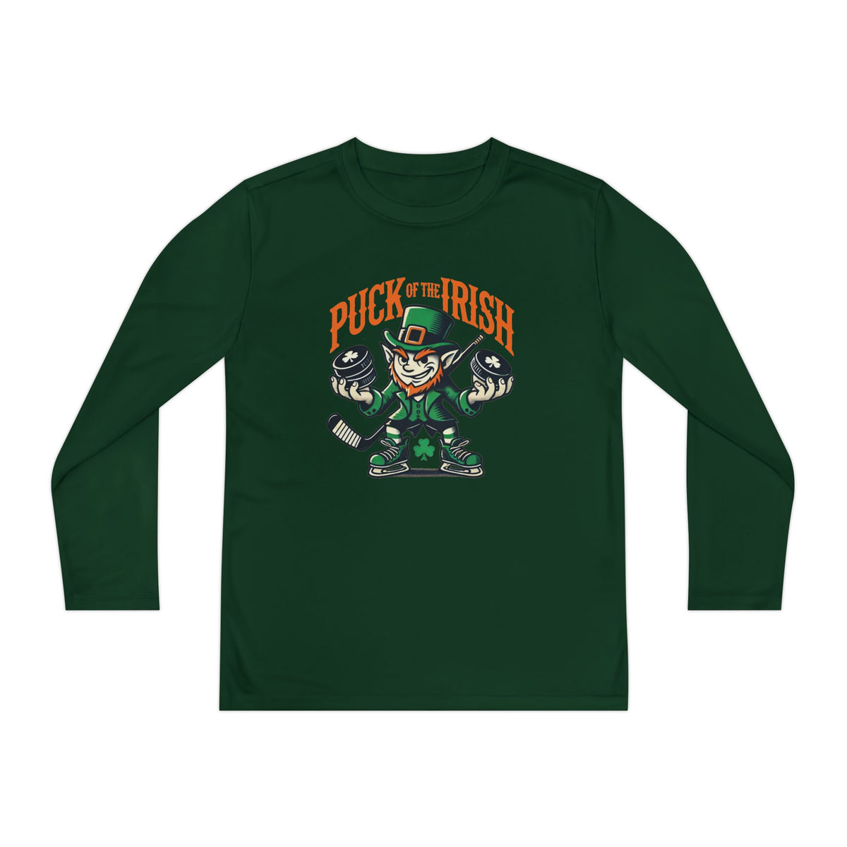 Puck of the Irish Youth Long Sleeve Competitor Tee