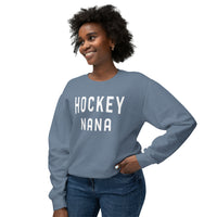 Hockey Nana Comfort Colors Unisex Lightweight Crewneck Sweatshirt