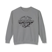 Livin' That Hockey Mom Life Comfort Colors Unisex Lightweight Crewneck Sweatshirt