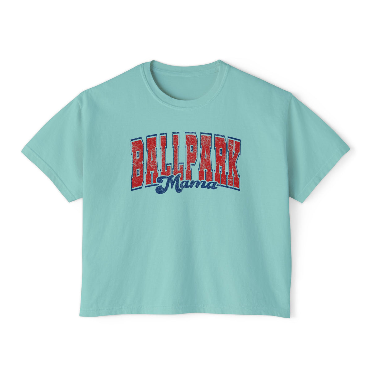 Ballpark Mama Comfort Colors Women's Boxy Tee