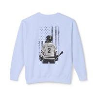 Custom Hockey Mom Comfort Colors Unisex Lightweight Crewneck Sweatshirt