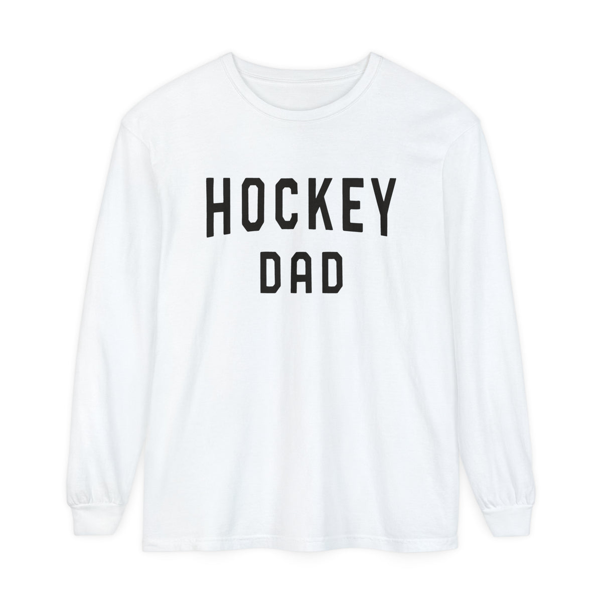 Hockey Dad Comfort Colors Unisex Garment-dyed Long Sleeve T-Shirt