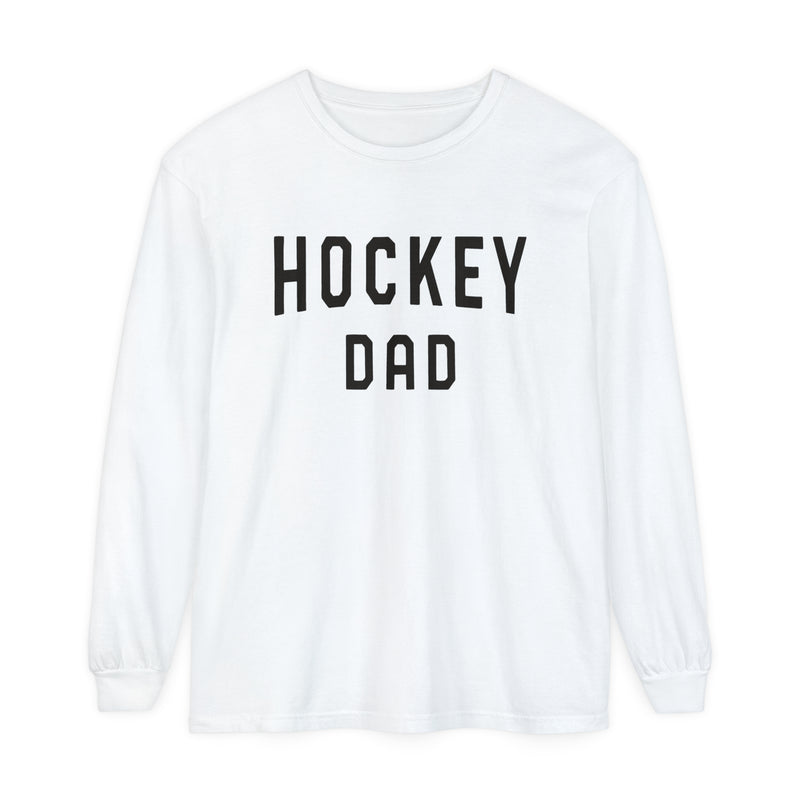 Hockey Dad Comfort Colors Unisex Garment-dyed Long Sleeve T-Shirt