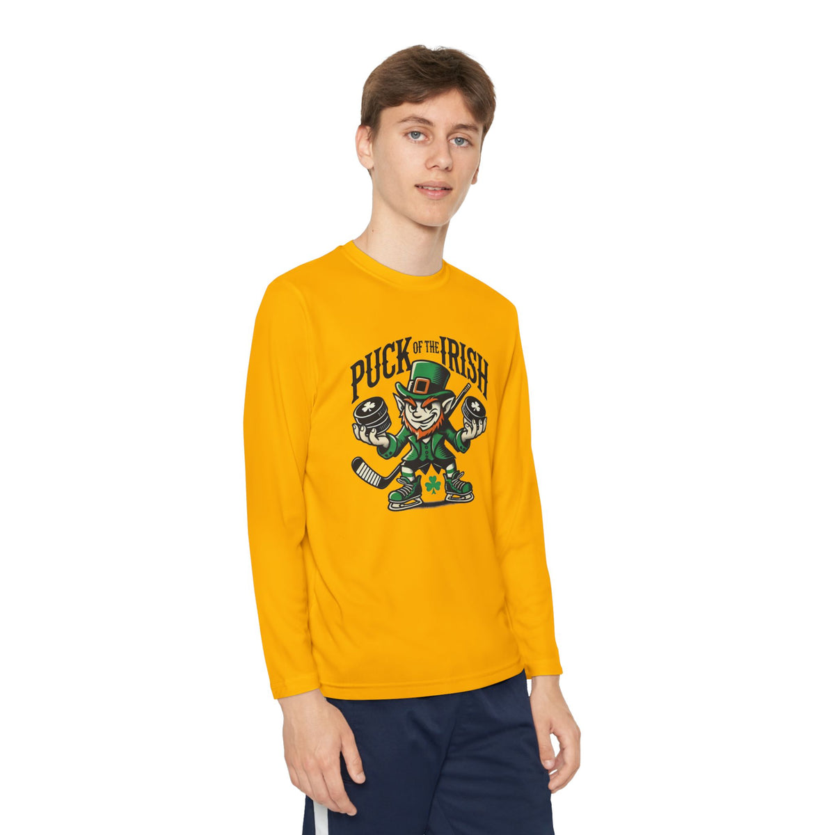 Puck of the Irish Youth Long Sleeve Competitor Tee