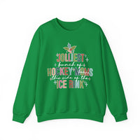 The Jolliest Bunch of Hockey *Bonus* Moms this Side of the Hockey Rink Unisex Heavy Blend™ Crewneck Sweatshirt