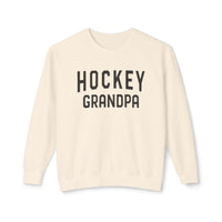 Hockey Grandpa Comfort Colors Unisex Lightweight Crewneck Sweatshirt