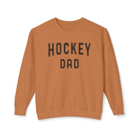 Hockey Dad Comfort Colors Unisex Lightweight Crewneck Sweatshirt