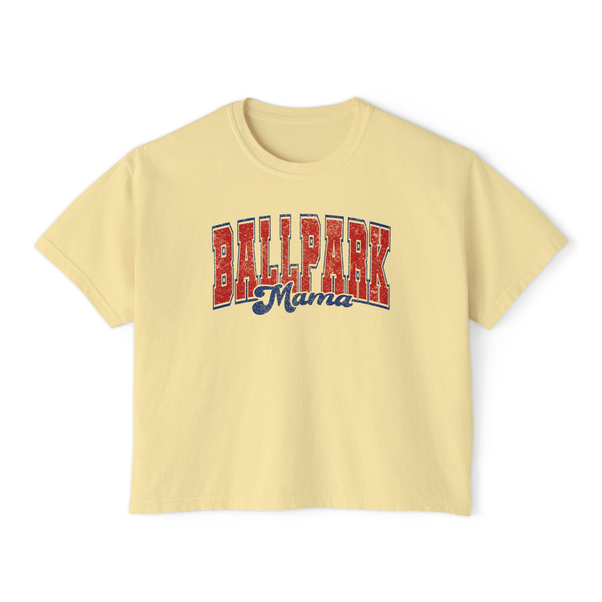 Ballpark Mama Comfort Colors Women's Boxy Tee