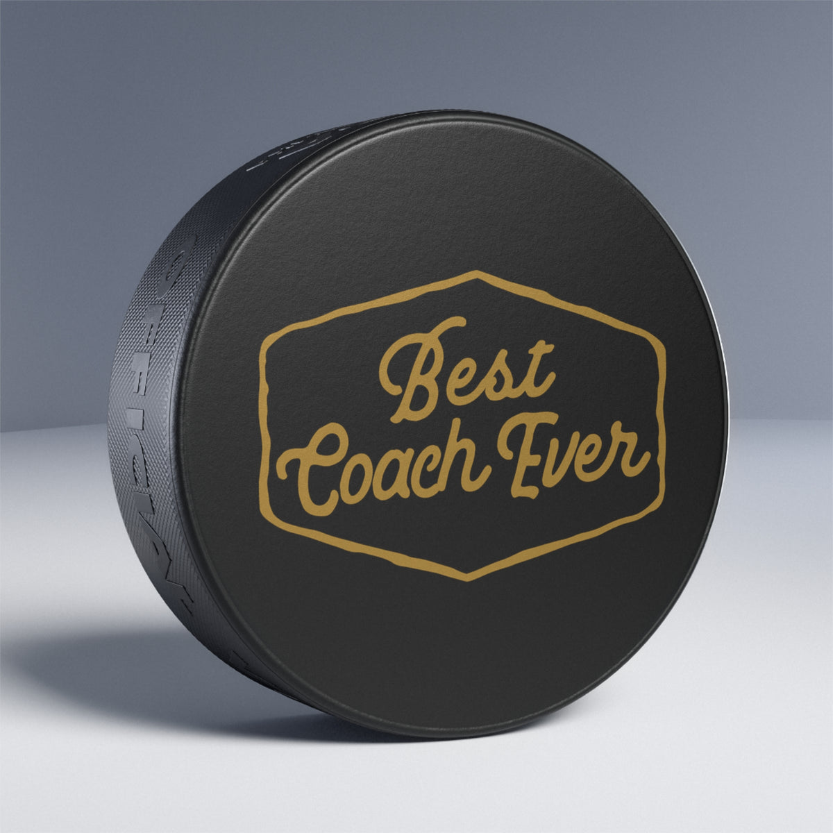 Best Coach Ever Hockey Puck