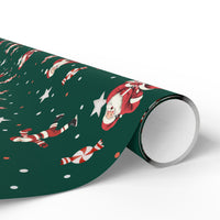 Santa's Slapshot Wrapping Paper