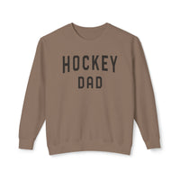 Hockey Dad Comfort Colors Unisex Lightweight Crewneck Sweatshirt