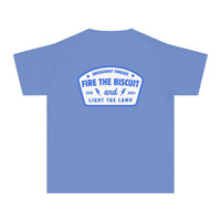 Fire The Biscuit And Light The Lamp Comfort Colors Youth Midweight Tee