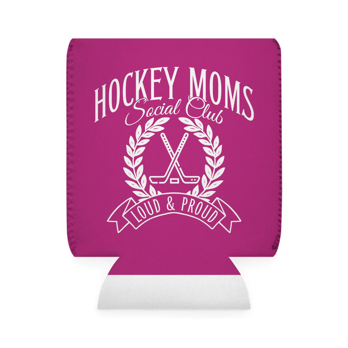 Hockey Moms Social Club Can Cooler Sleeve