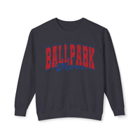 Ballpark Mama Comfort Colors Unisex Lightweight Crewneck Sweatshirt