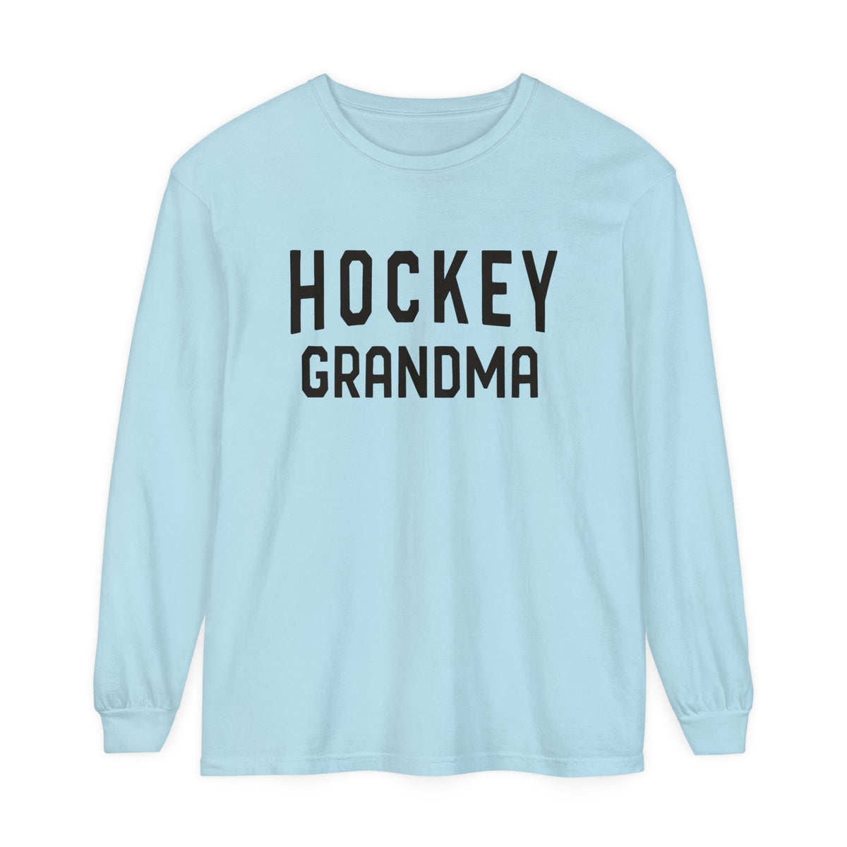 Hockey Grandma Comfort Colors Unisex Garment-dyed Long Sleeve T-Shirt