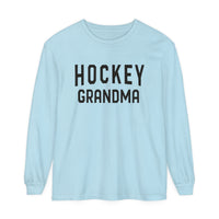 Hockey Grandma Comfort Colors Unisex Garment-dyed Long Sleeve T-Shirt