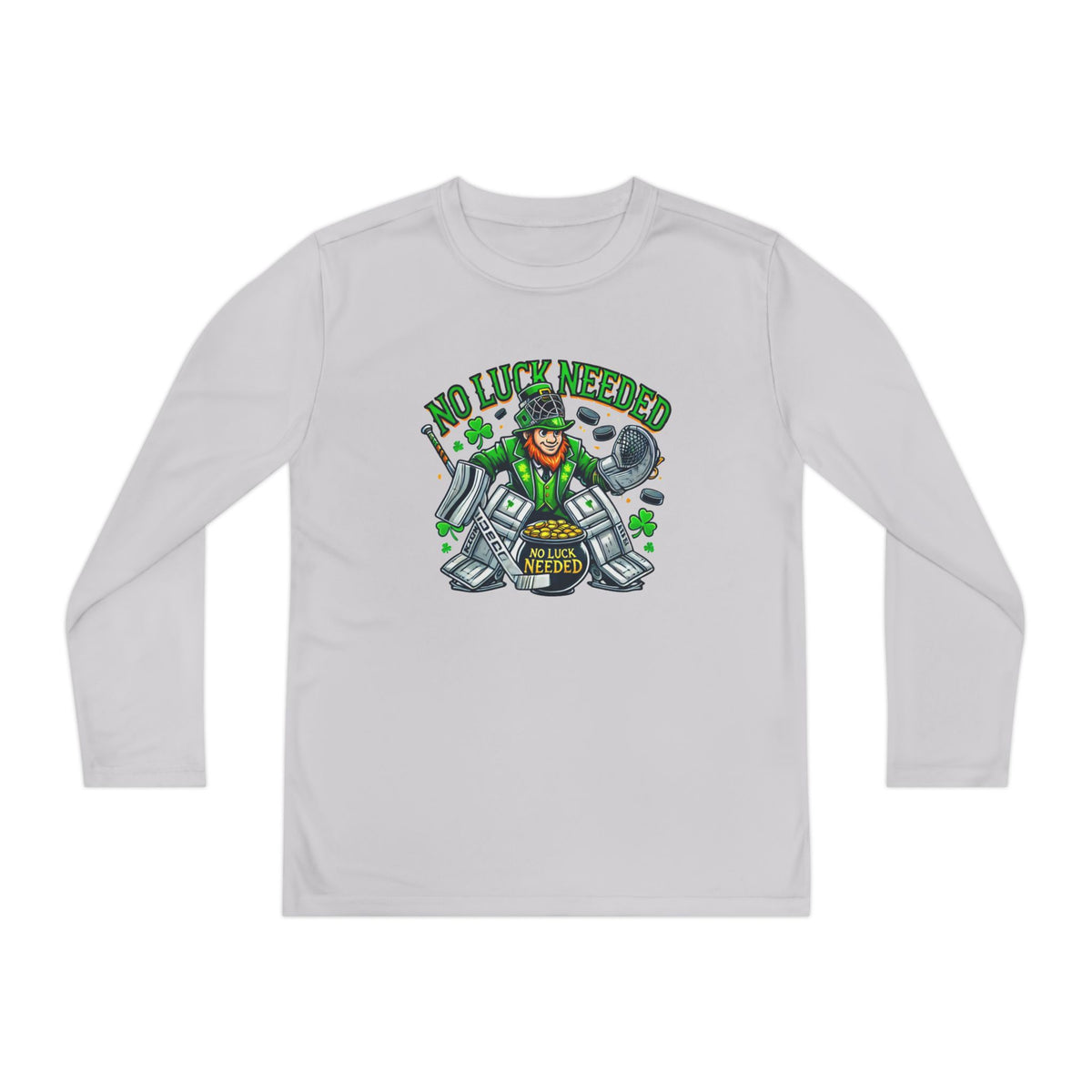 No Luck Needed Youth Long Sleeve Competitor Tee