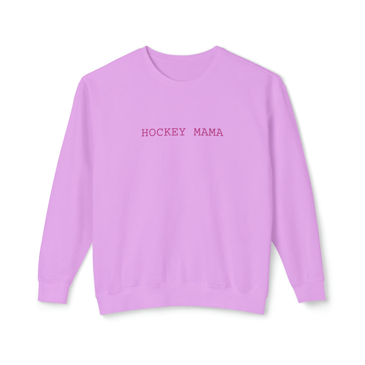 Hockey Mama Comfort Colors Unisex Lightweight Crewneck Sweatshirt