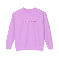 Hockey Mama Comfort Colors Unisex Lightweight Crewneck Sweatshirt