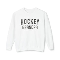 Hockey Grandpa Comfort Colors Unisex Lightweight Crewneck Sweatshirt