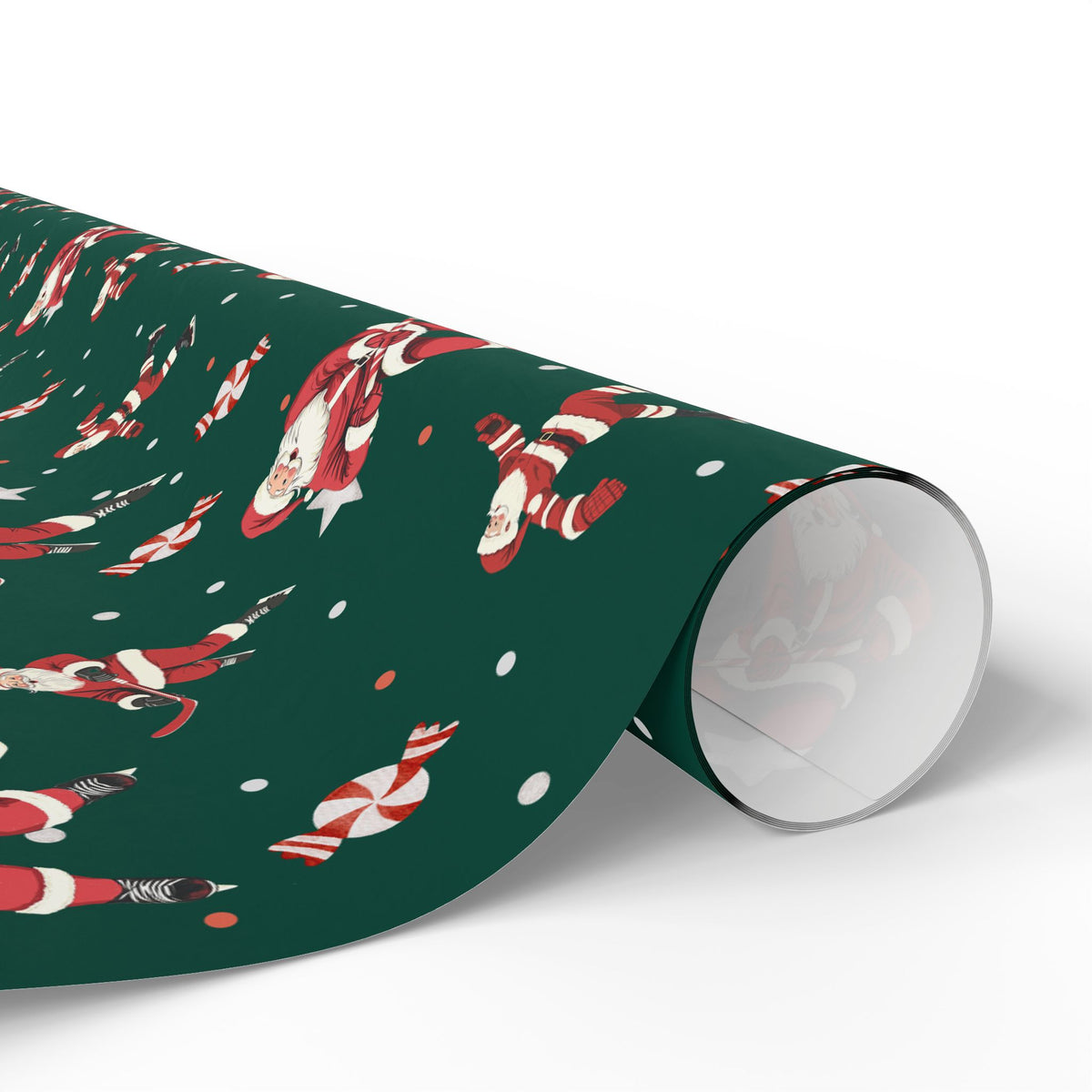 Santa's Slapshot Wrapping Paper