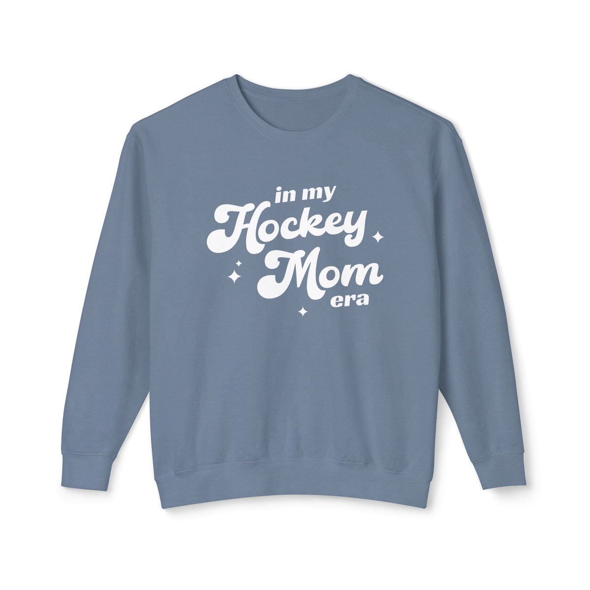 In My Hockey Mom Era Comfort Colors Unisex Lightweight Crewneck Sweatshirt