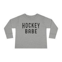 Hockey Babe Toddler Long Sleeve Tee