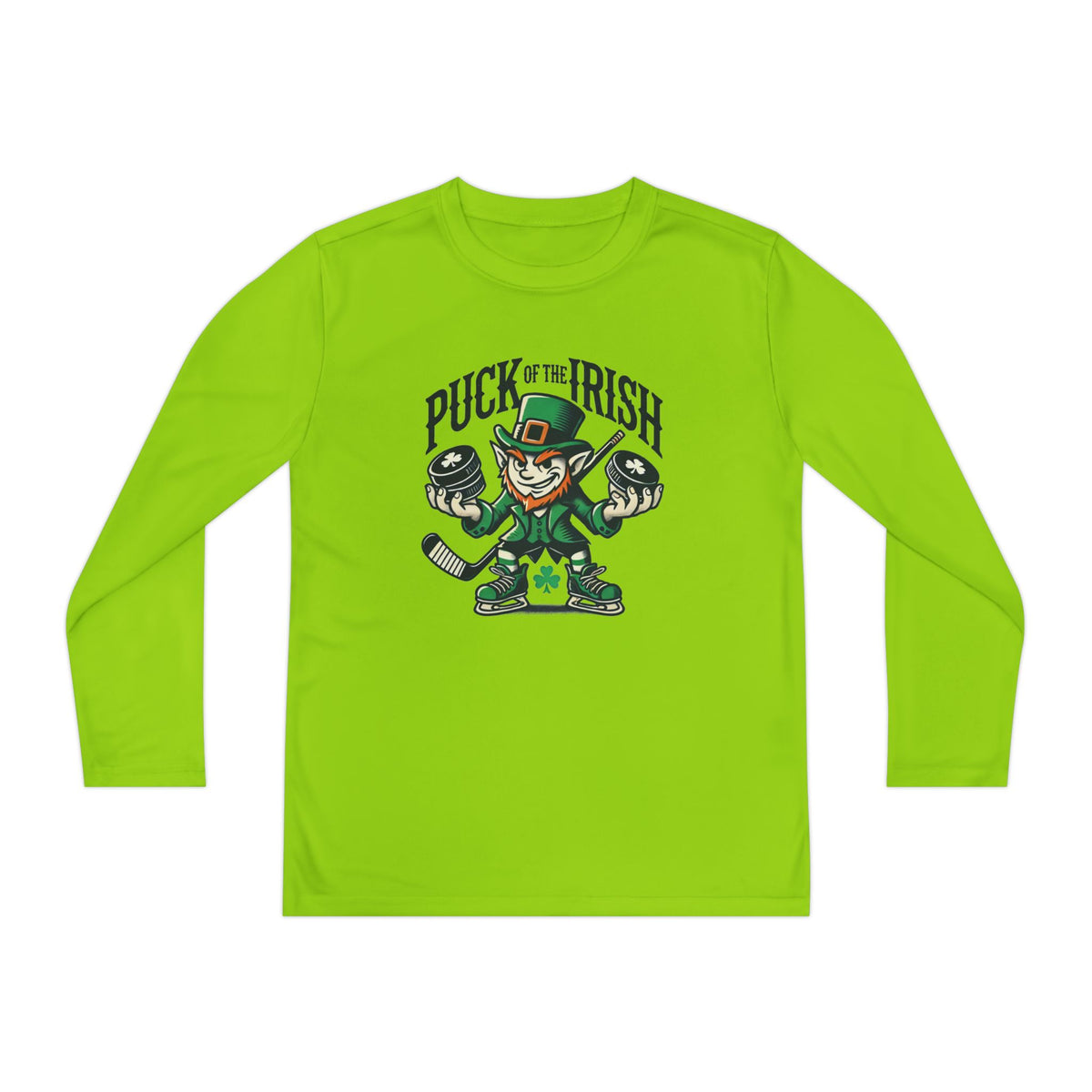 Puck of the Irish Youth Long Sleeve Competitor Tee