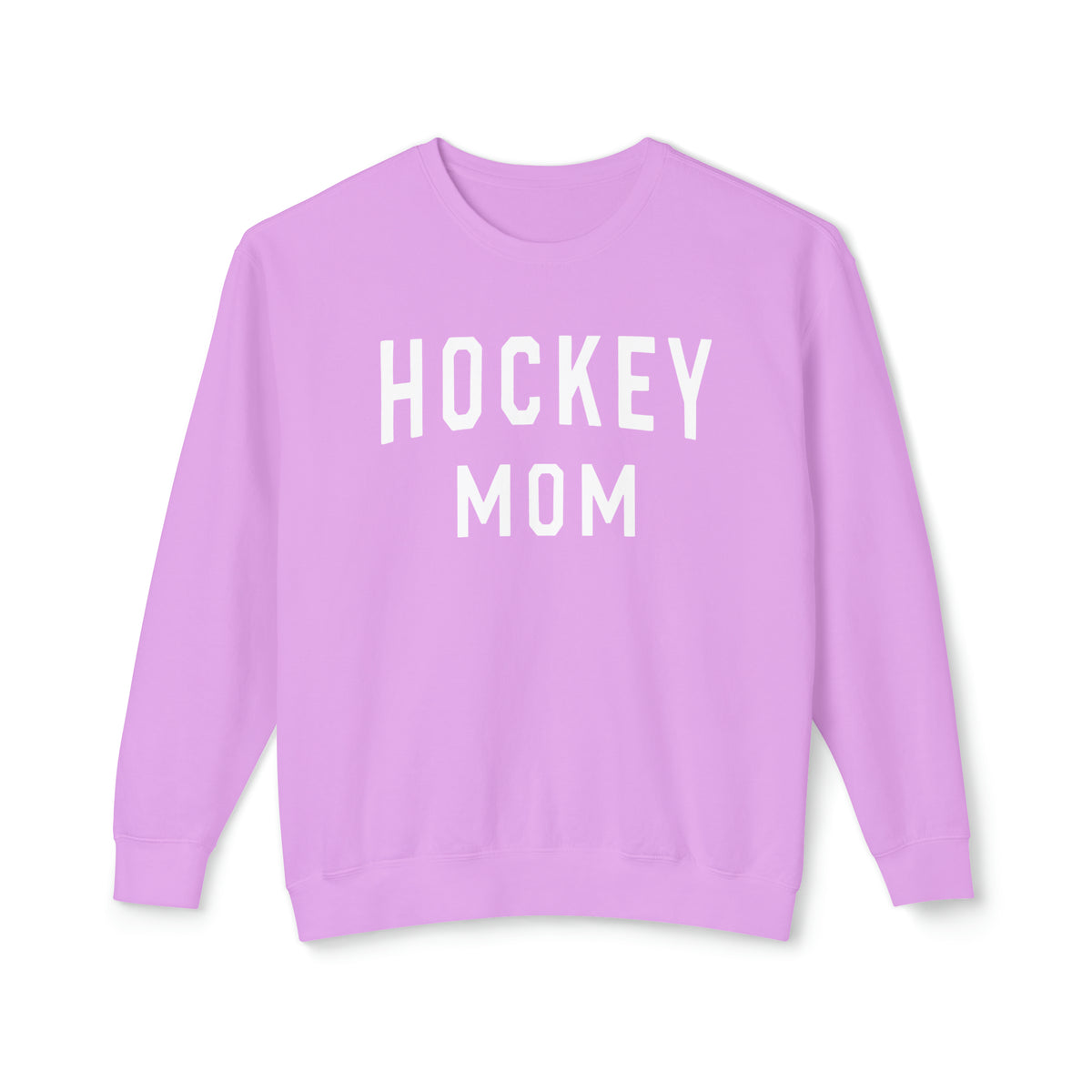 Hockey Mom Comfort Colors Unisex Lightweight Crewneck Sweatshirt