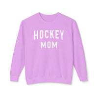 Hockey Mom Comfort Colors Unisex Lightweight Crewneck Sweatshirt