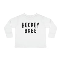 Hockey Babe Toddler Long Sleeve Tee