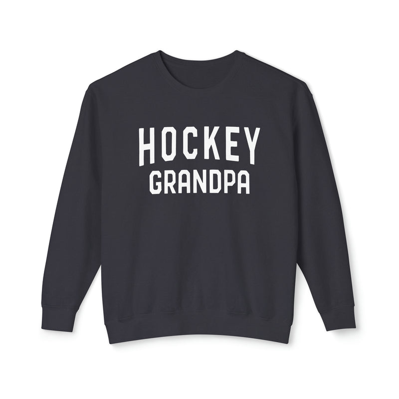 Hockey Grandpa Comfort Colors Unisex Lightweight Crewneck Sweatshirt