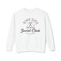 Rinkside Social Club Comfort Colors Unisex Lightweight Crewneck Sweatshirt