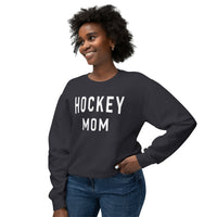 Hockey Mom Comfort Colors Unisex Lightweight Crewneck Sweatshirt